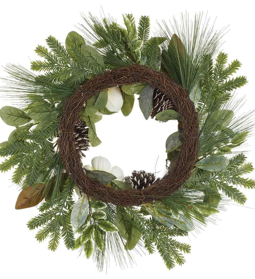 Pine Cone/Magnolia Leaf/Pine Wreath - secondary