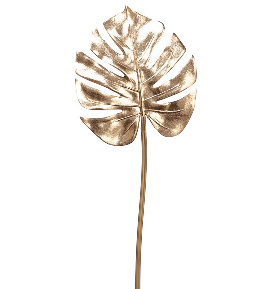 Metallic Split Philo Leaf Spray