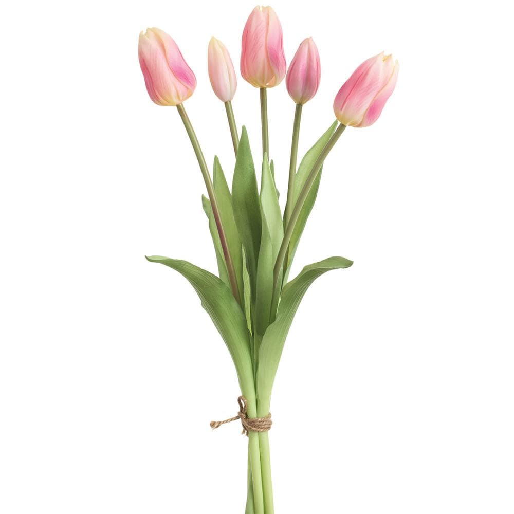 Allstate Floral Real Touch Dutch Tulip Bouquet - Pink faux flower FBQ755-PK