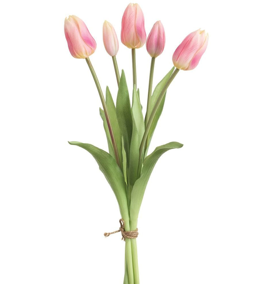 Real Touch Dutch Tulip Bouquet - Pink