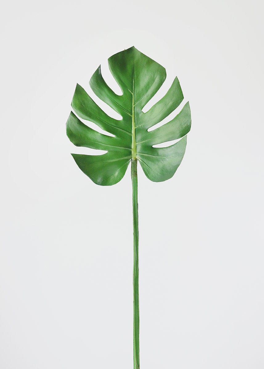 Allstate Floral Real Touch Monstera Leaf Faux Plants SLK-HSM005-GR