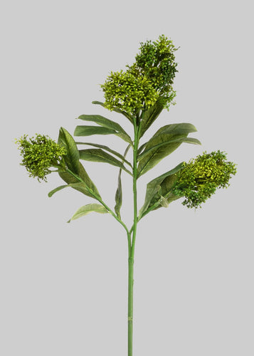 Allstate Floral Skimmia Cluster Flowers Faux Plants SLK-HSS505-GR