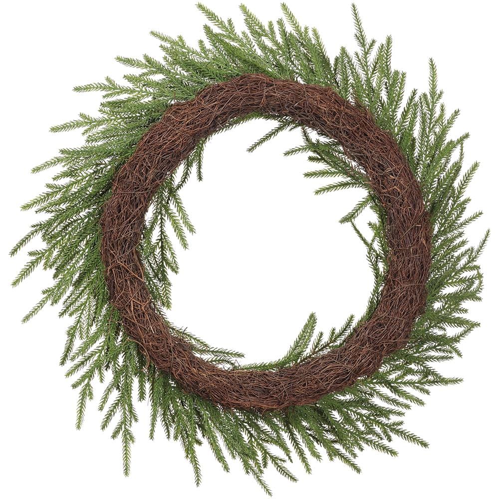 Allstate Floral Soft PE Cypress Wreath Wreaths YWC092-GR