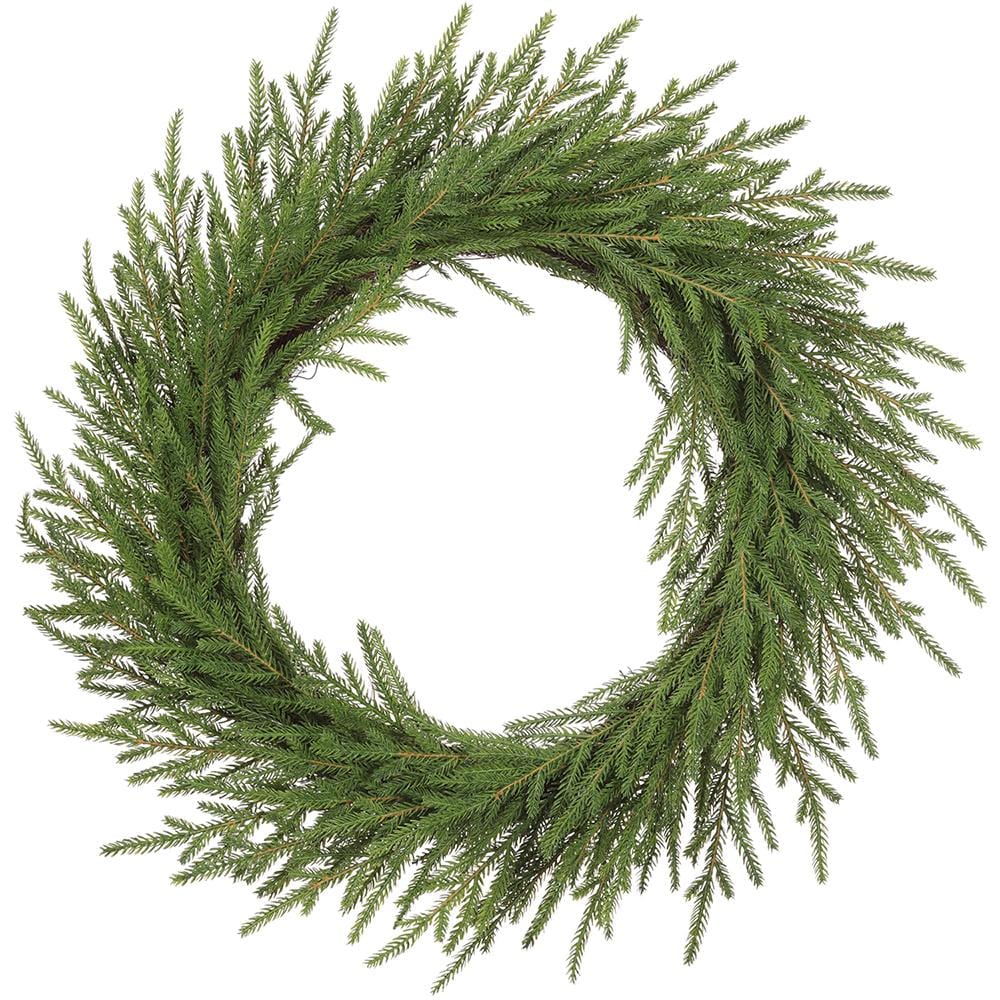 Allstate Floral Soft PE Cypress Wreath Wreaths YWC092-GR