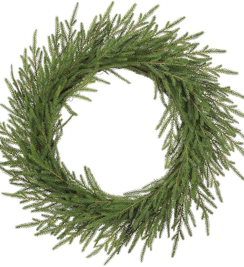 Soft PE Cypress Wreath