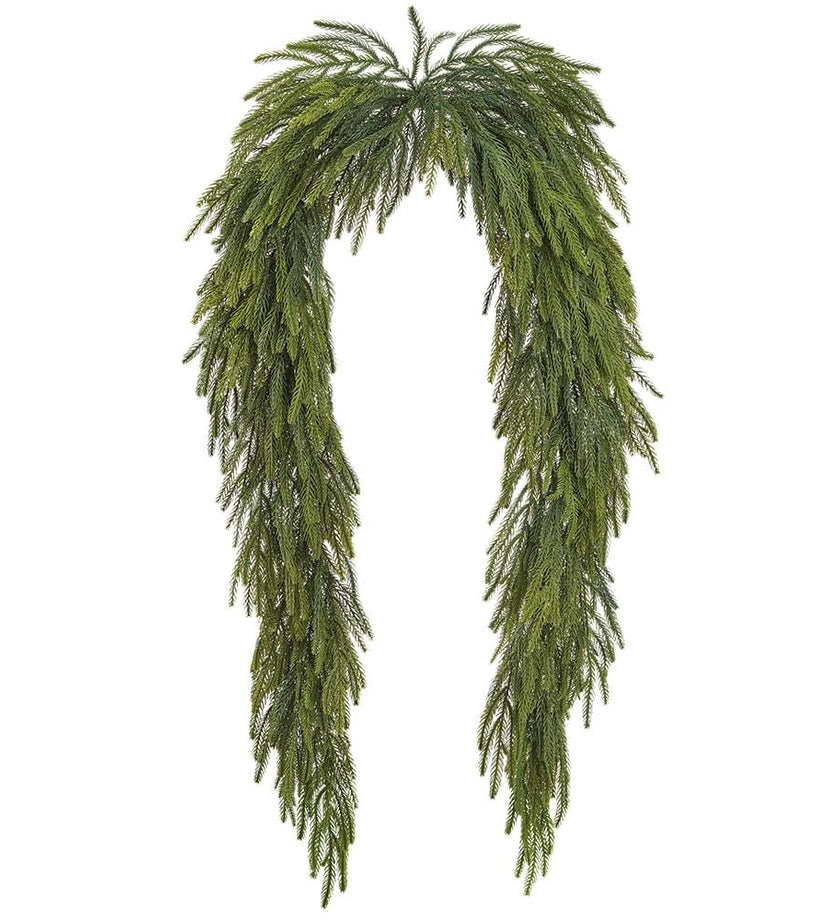 Soft Plastic Willow Pine Mantel Swag Garland