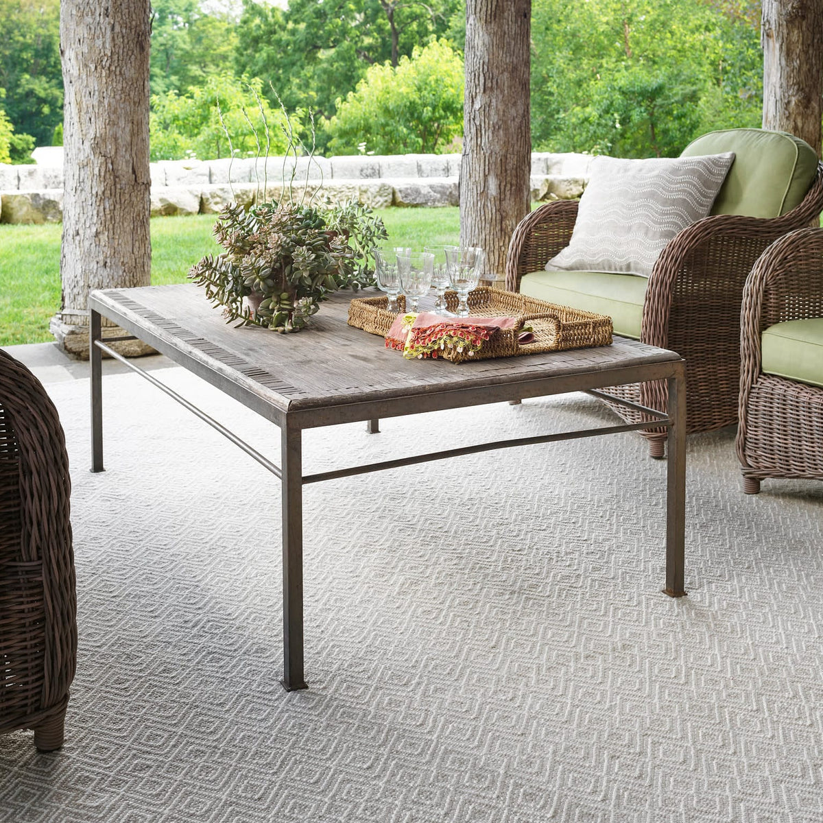 Annie Selke Annabelle Grey Indoor/Outdoor Rug Rugs