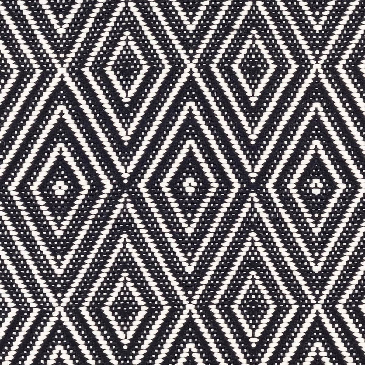 Annie Selke Diamond Indoor/Outdoor Rug- Black/Ivory Rugs