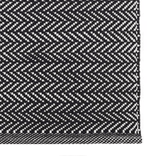 Annie Selke Herringbone Indoor/Outdoor Rug- Black/Ivory Rugs