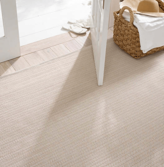 Annie Selke Herringbone Indoor/Outdoor Rug- Linen Rugs