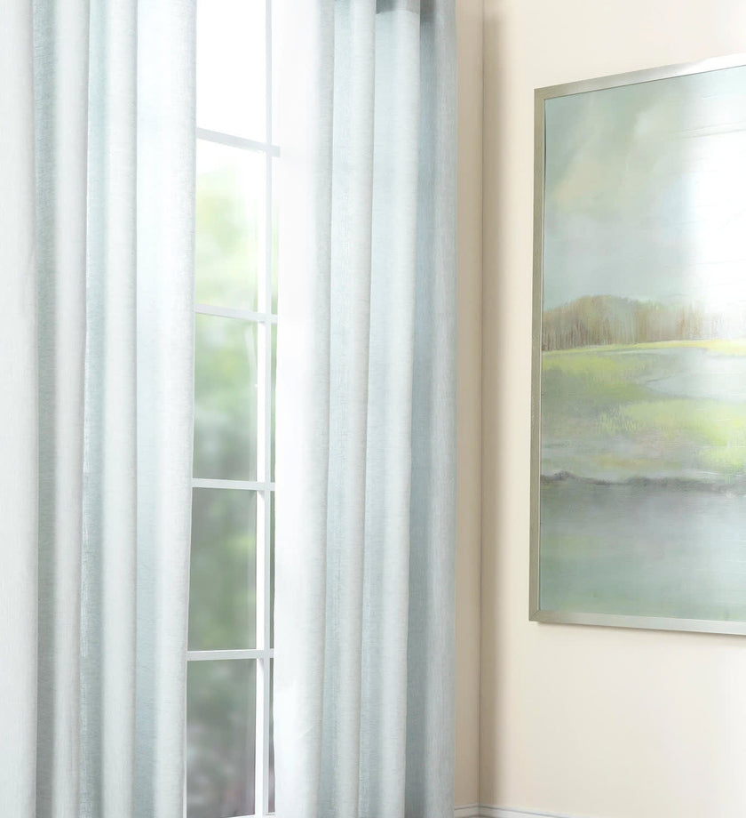 Lush Linen Curtain Panel- Sky - secondary