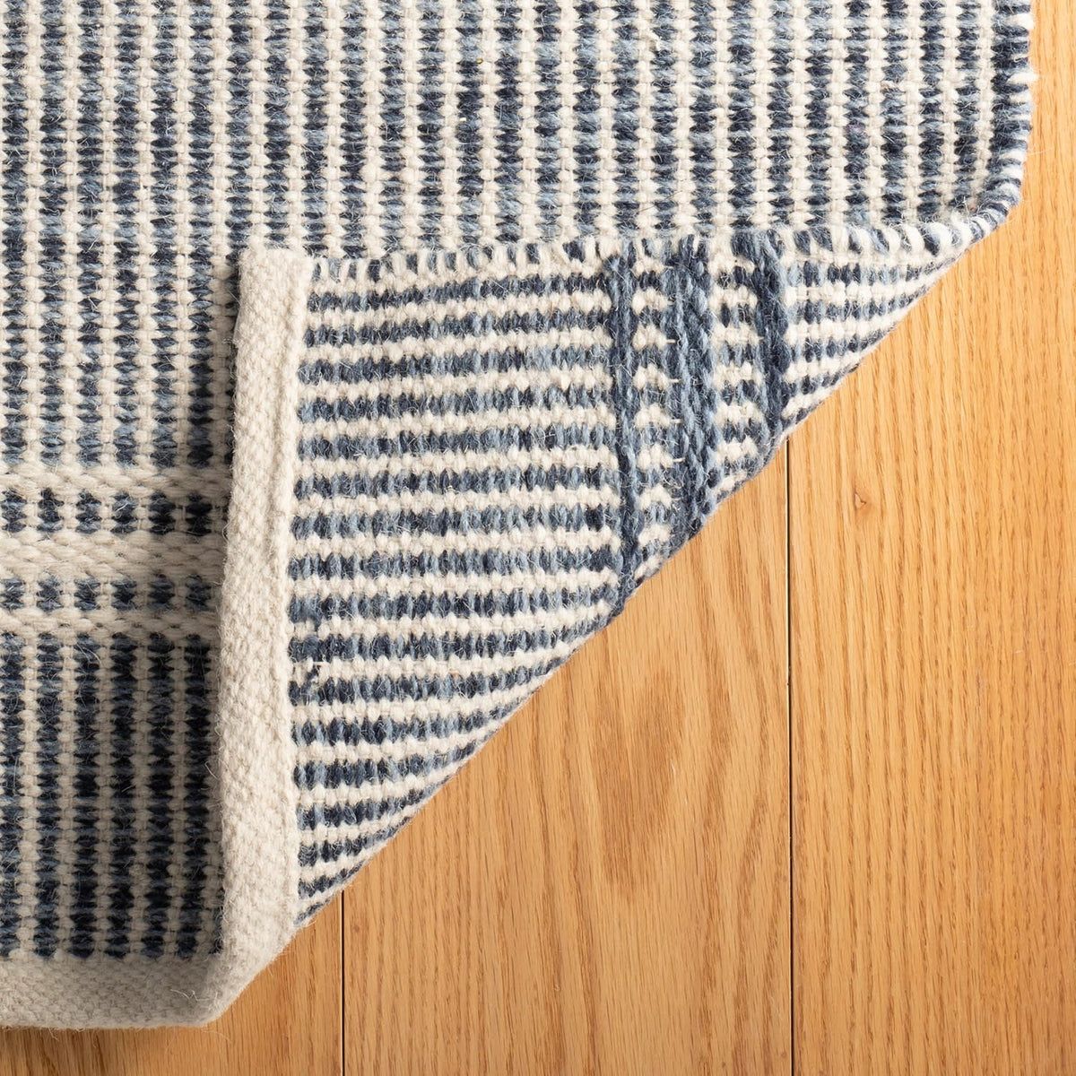 Annie Selke Malta Woven Wool Rug- Blue Rugs
