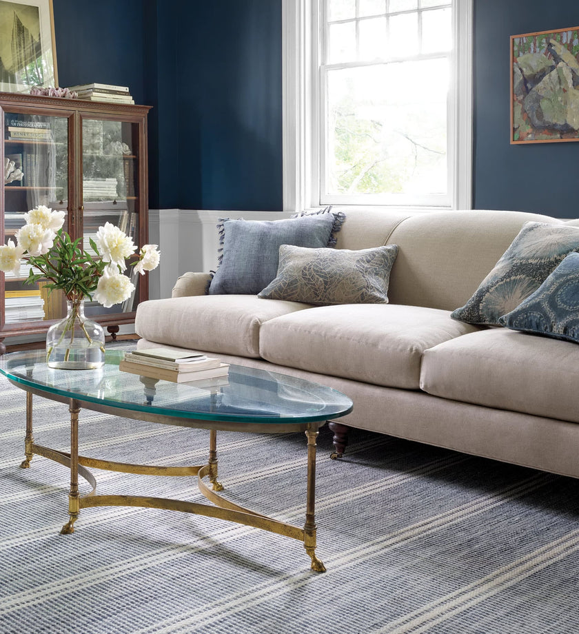 Malta Woven Wool Rug- Blue - secondary