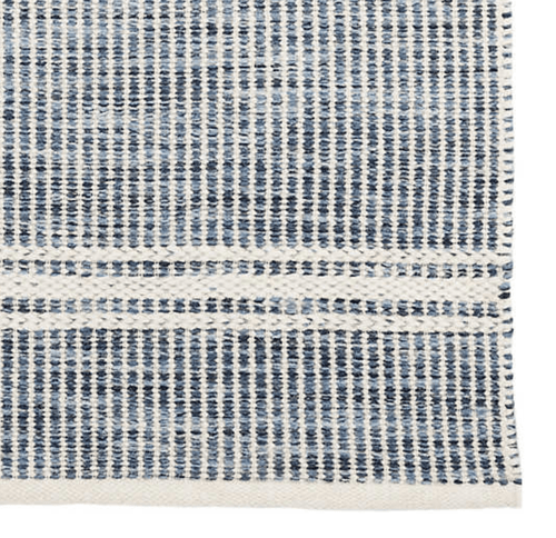 Annie Selke Malta Woven Wool Rug- Blue Rugs