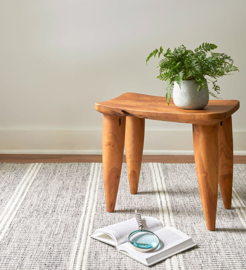 Malta Woven Wool Rug- Grey - secondary