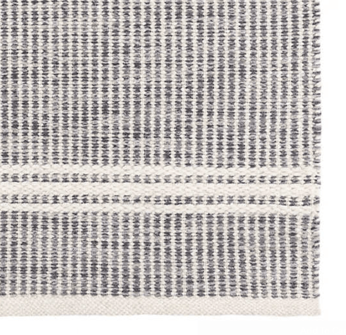 Annie Selke Malta Woven Wool Rug- Grey Rugs