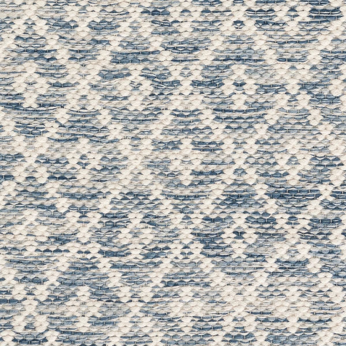Annie Selke Melange Diamond Blue Woven Cotton Rug Rugs