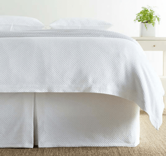 Annie Selke Petit Trellis Matelasse Bed Skirt Bedskirts