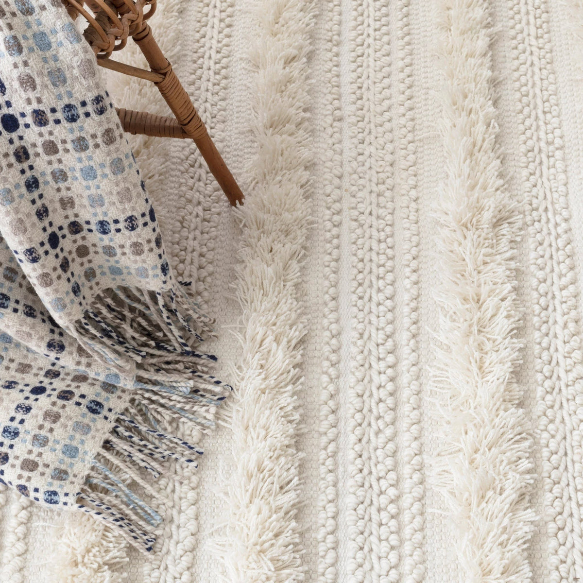 Annie Selke Zhara Rug- Stripe Ivory Rugs