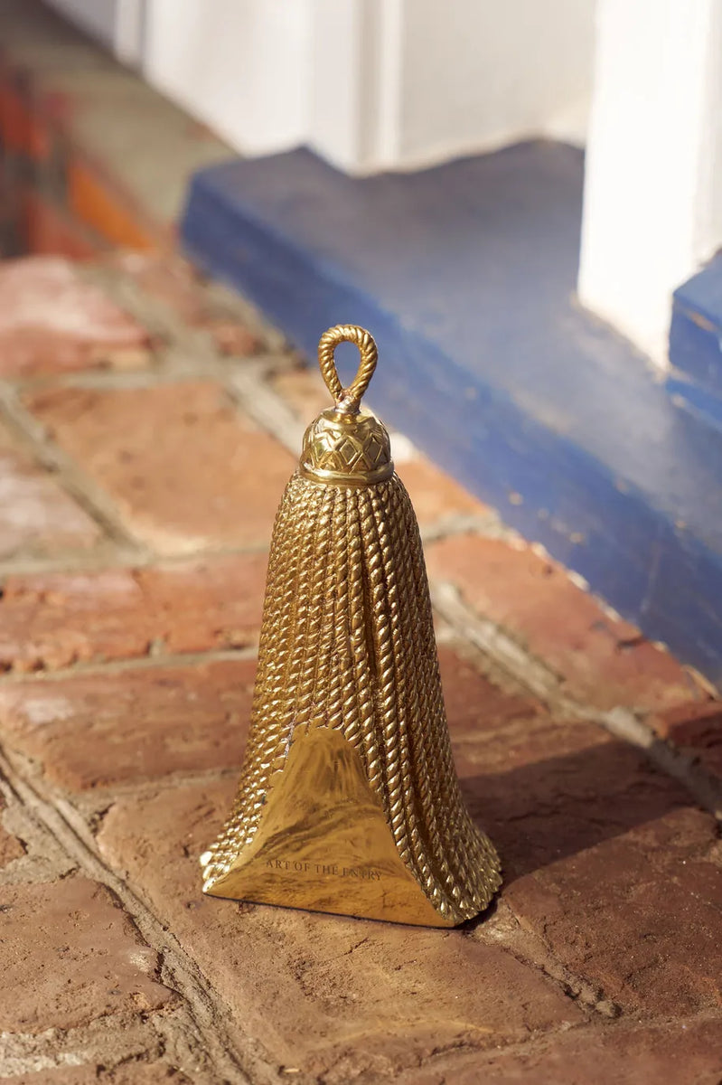 Art of the Entry Brass Tassel Door Stopper Decorative Objects DS-TSL-BR-1