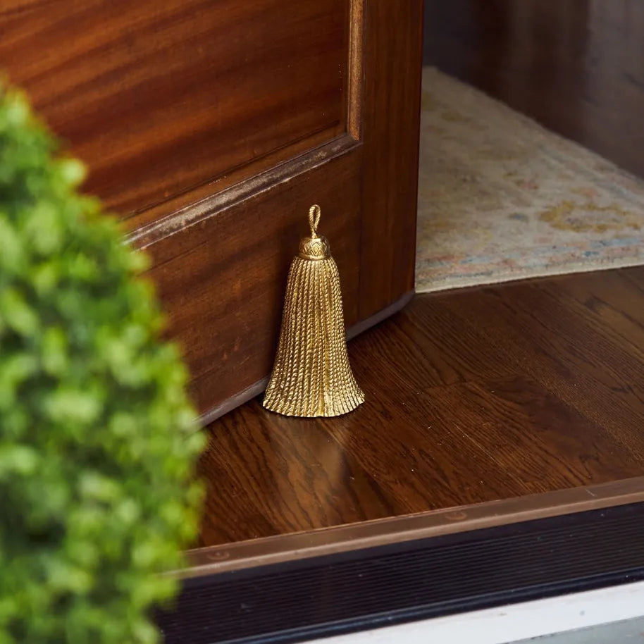 Art of the Entry Brass Tassel Door Stopper Decorative Objects DS-TSL-BR-1