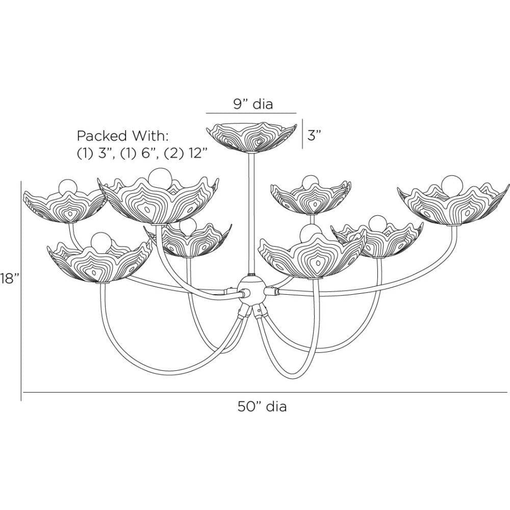 Arteriors Encinitas Chandelier Chandeliers DLI06