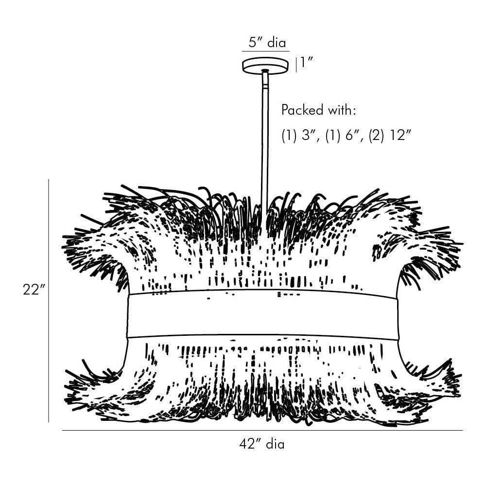 Arteriors Filamento Black Chandelier Chandeliers DK89926
