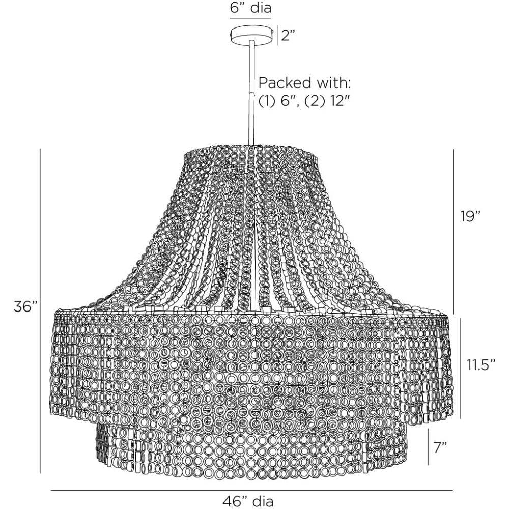 Arteriors Hannie Large Chandelier Chandeliers DLS10