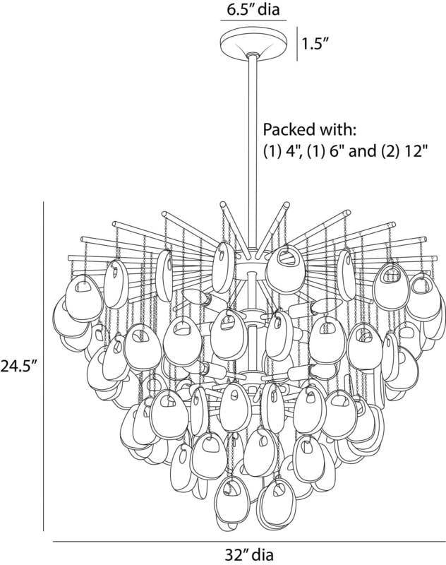 Arteriors Jacqueline Chandelier Chandeliers DMC33