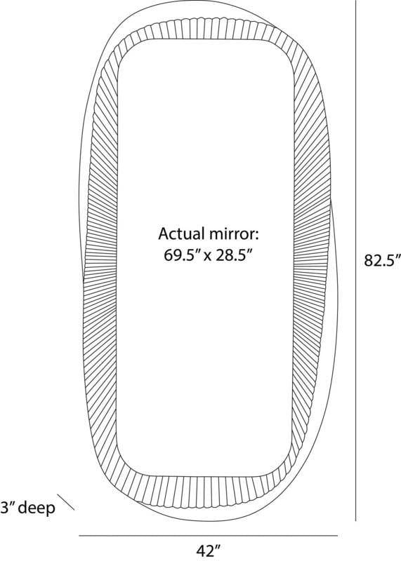 Arteriors Juni Floor Mirror Floor Mirrors WMI73