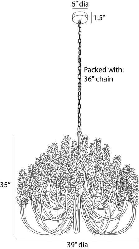 Arteriors Kaia Chandelier Chandeliers DMS20