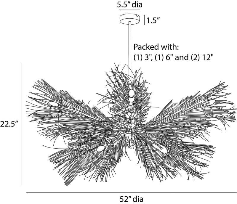Arteriors Kauai Chandelier Chandeliers DLS15