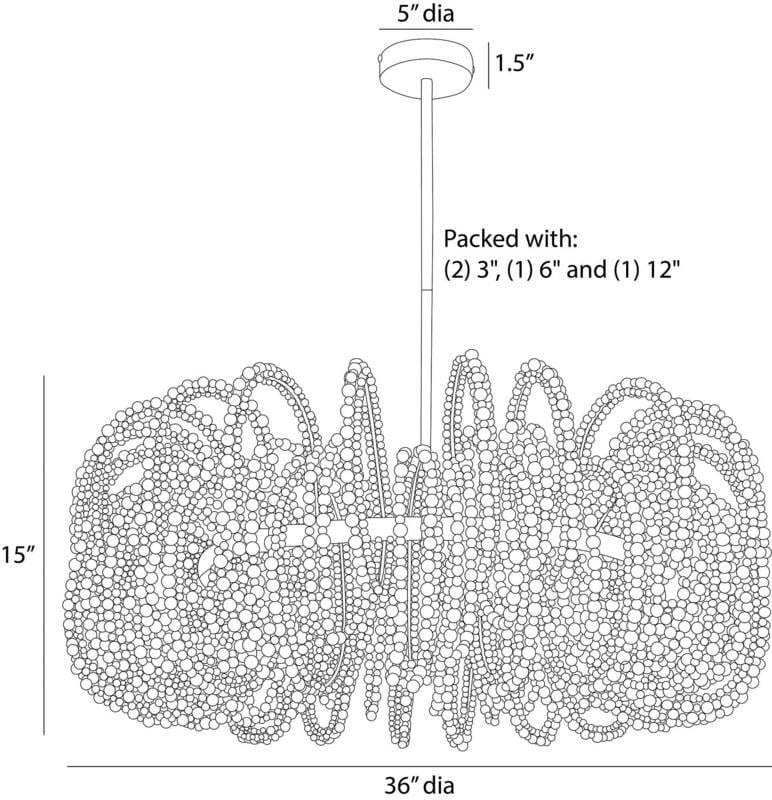 Arteriors Keely Chandelier Chandeliers DMS21