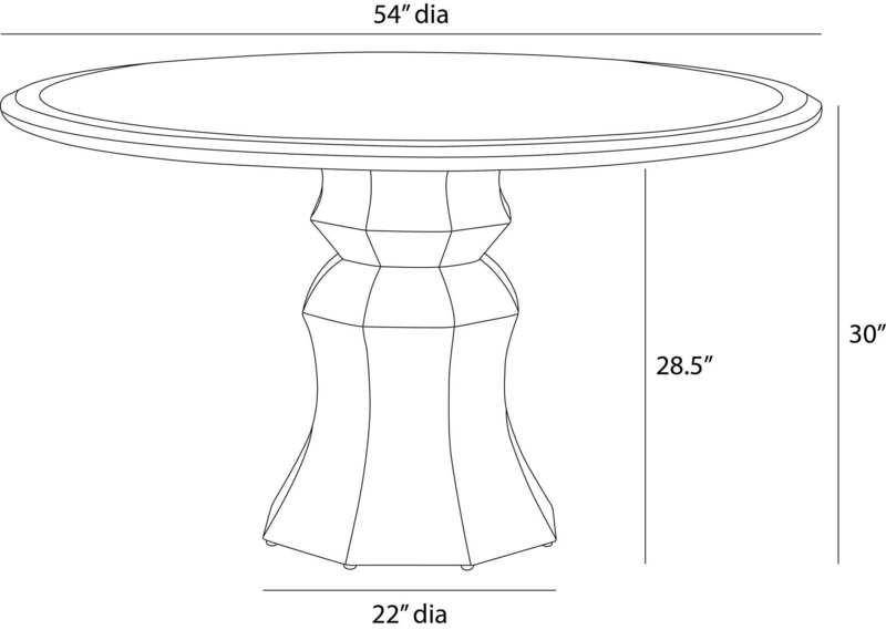 Arteriors Kinsley Dining Table Dining Tables FDS23