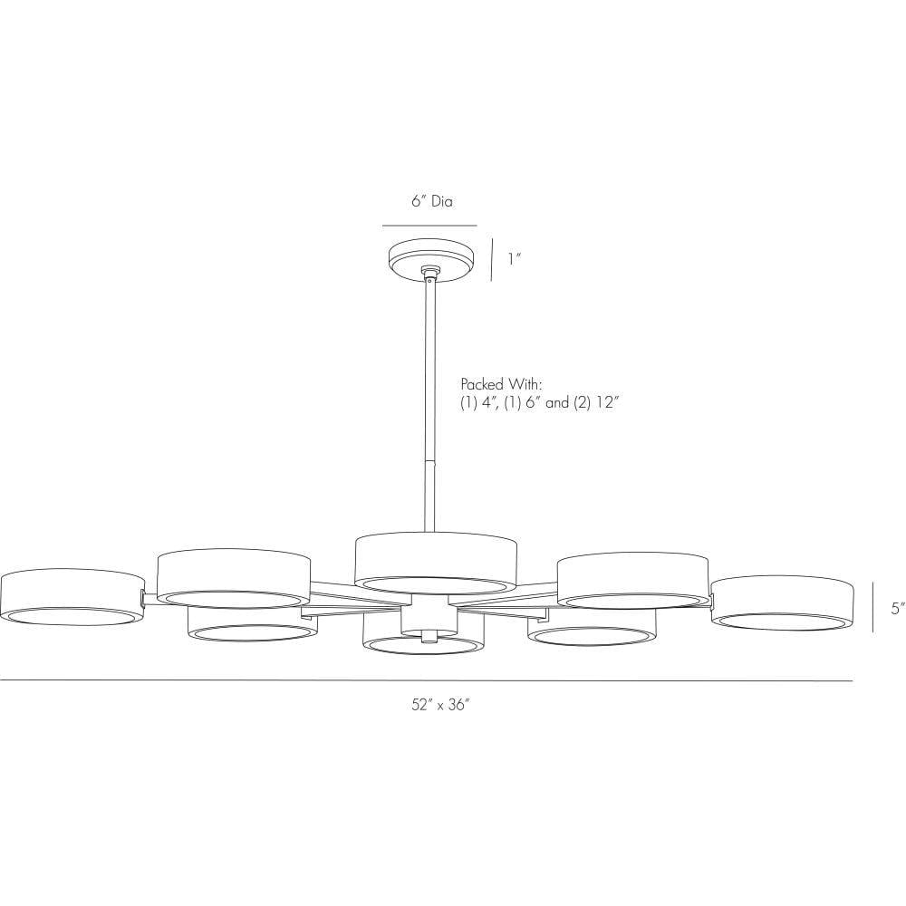 Arteriors Linus Chandelier Chandeliers 89117