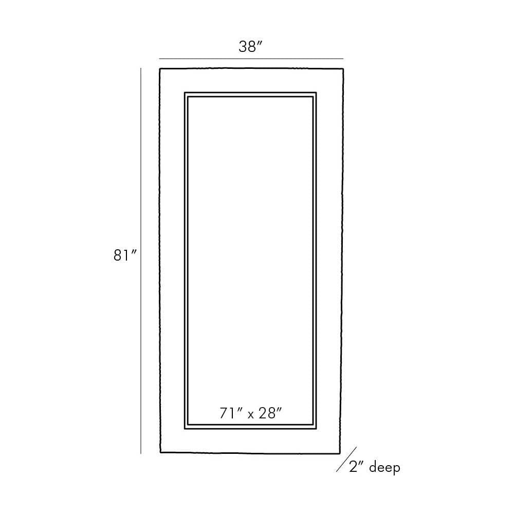 Arteriors Marsh Floor Mirror Floor Mirrors DW4004