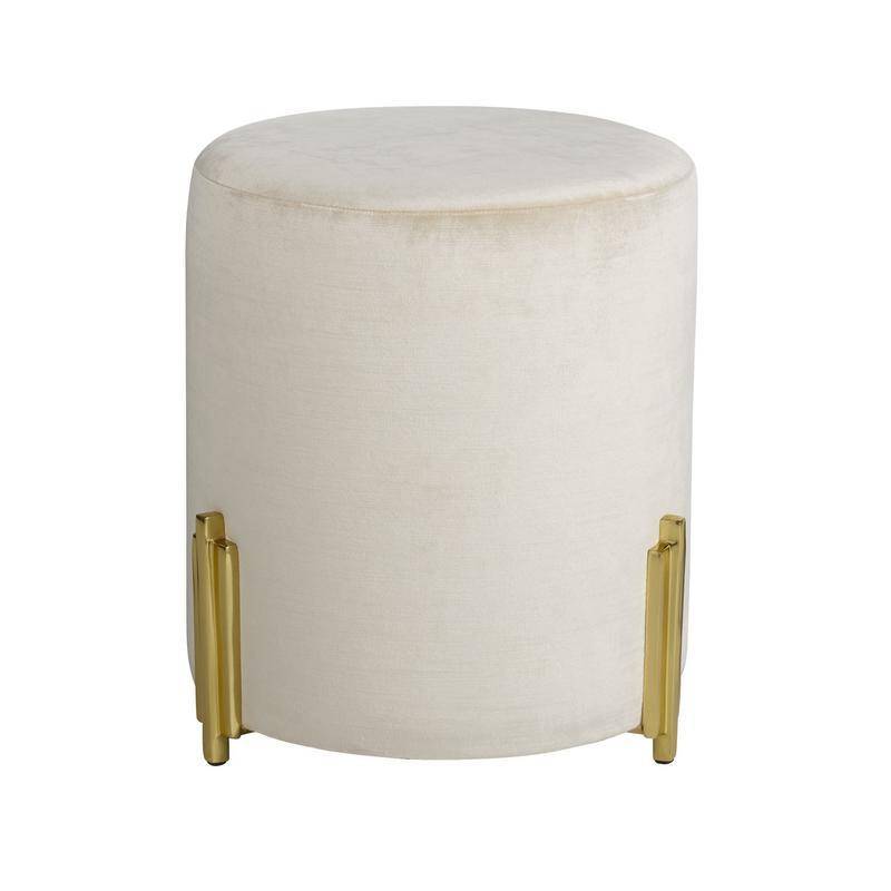 Warby Ottoman Sterling Velvet - secondary