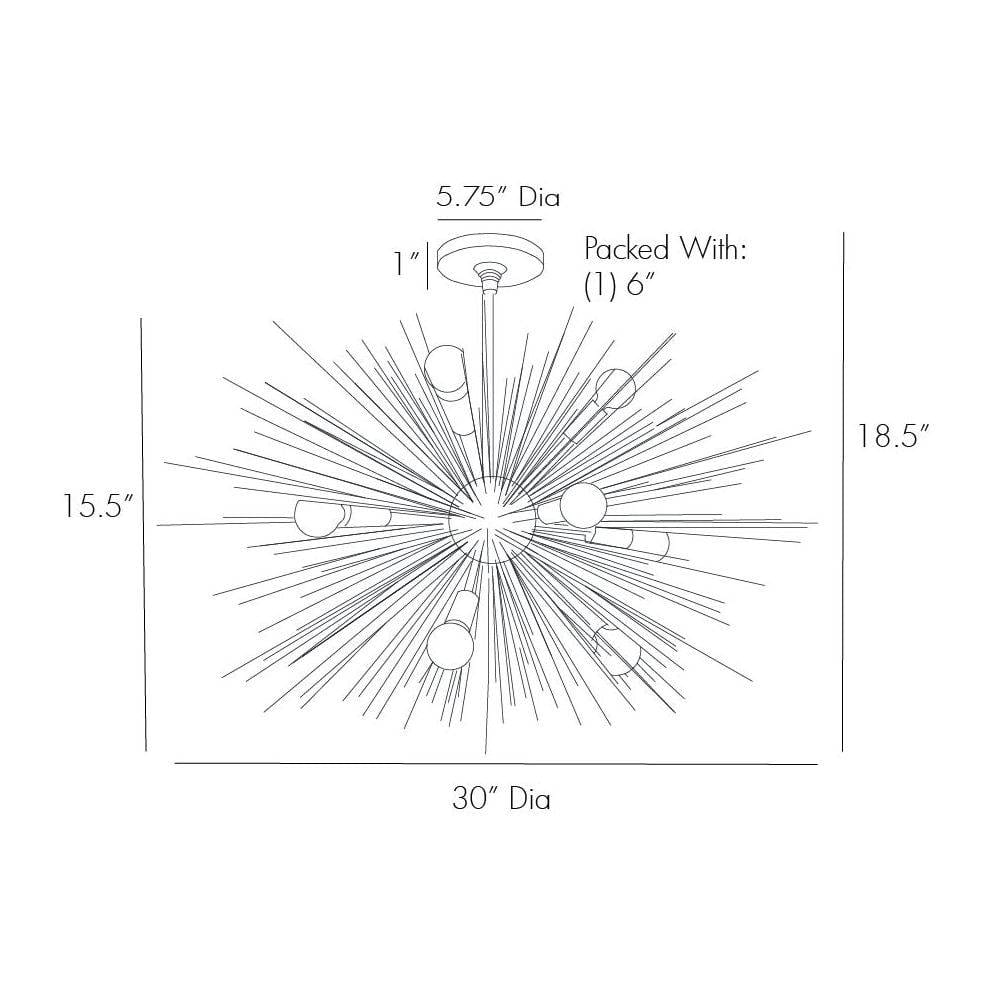 Arteriors Zanadoo Fixed Chandelier Chandeliers 89967