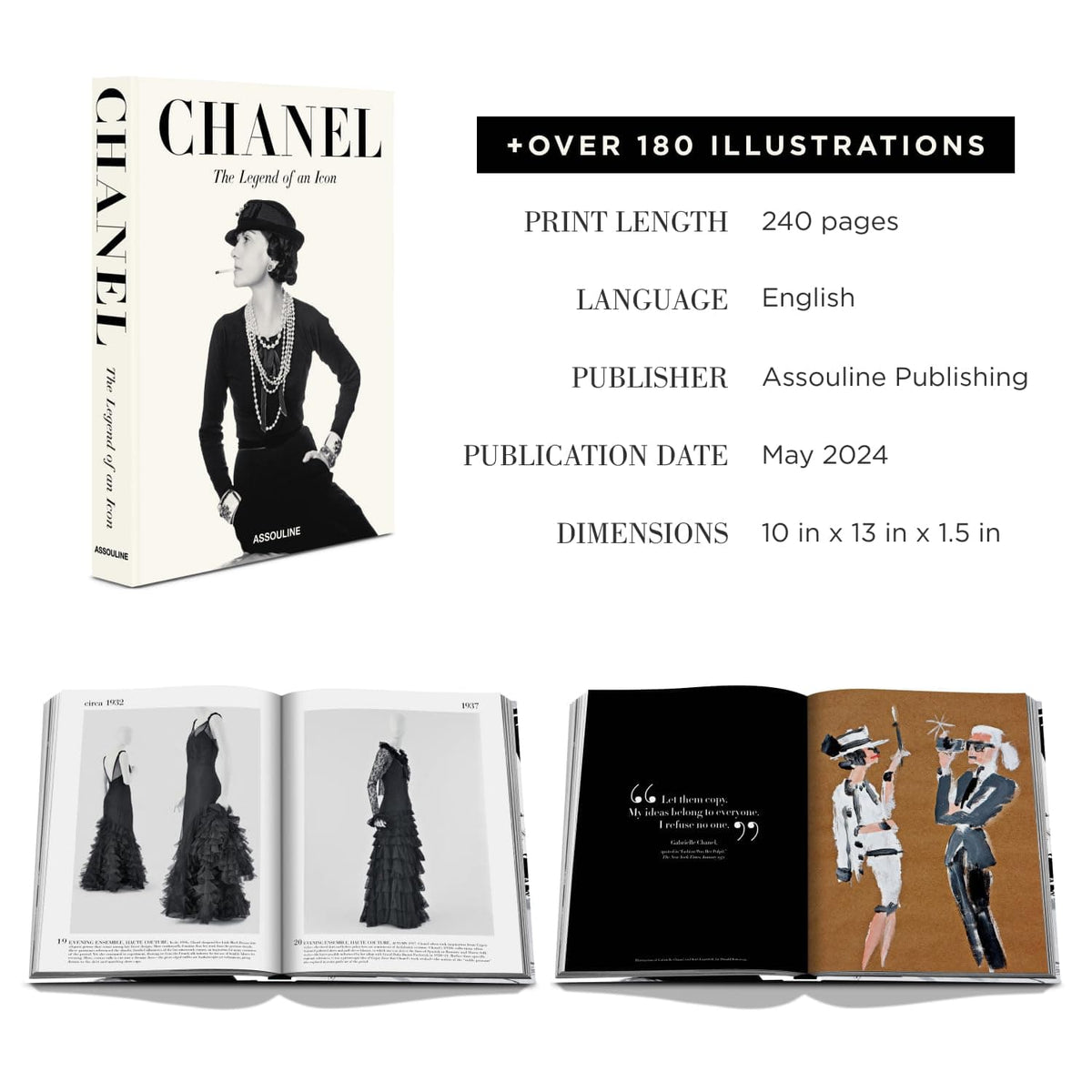 Assouline Chanel: The Legend of an Icon Books ChanelIconBook