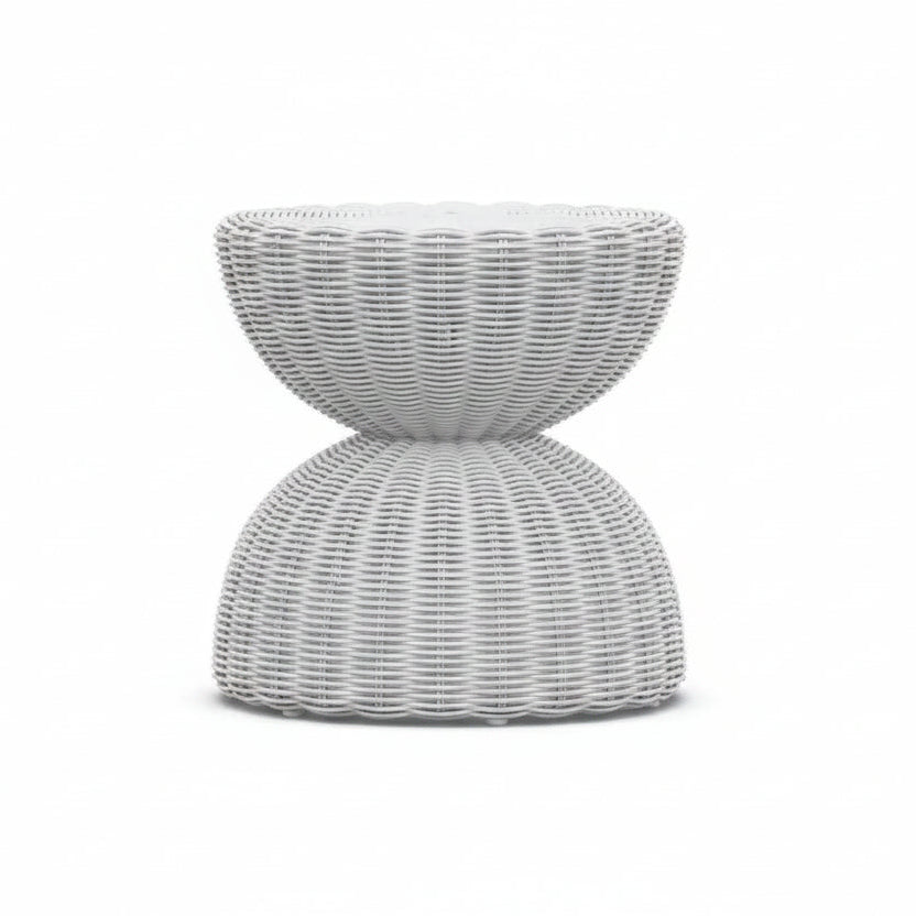 Azzurro Living Beach White Cabo Side Table Side Table CAB-AW04ST