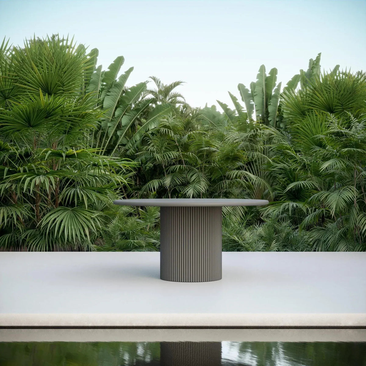 Azzurro Living Charcoal Palma 60" Dining Table Dining Tables PMA-A16DTRD-T60-K