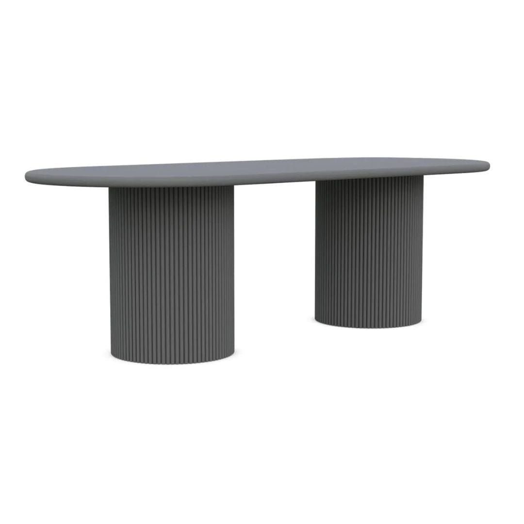 Azzurro Living Charcoal Palma 96 inch Dining Table Dining Tables PMA-A16DTO96-K