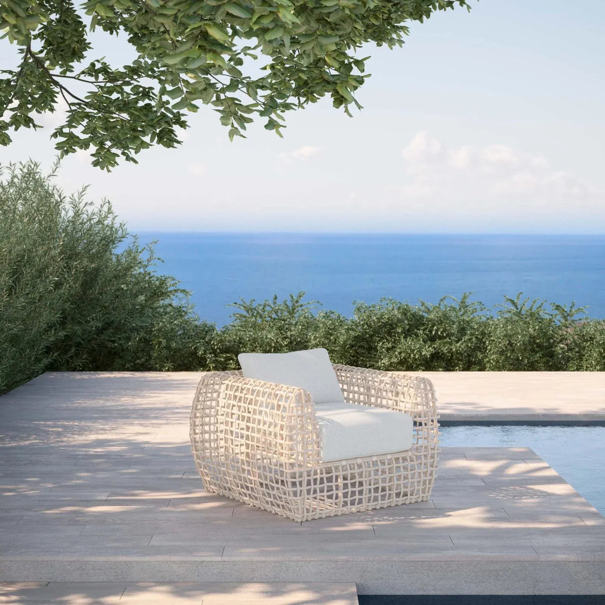 Azzurro Living Kiawah Club Chair Club Chair KIA-W05S1-CU