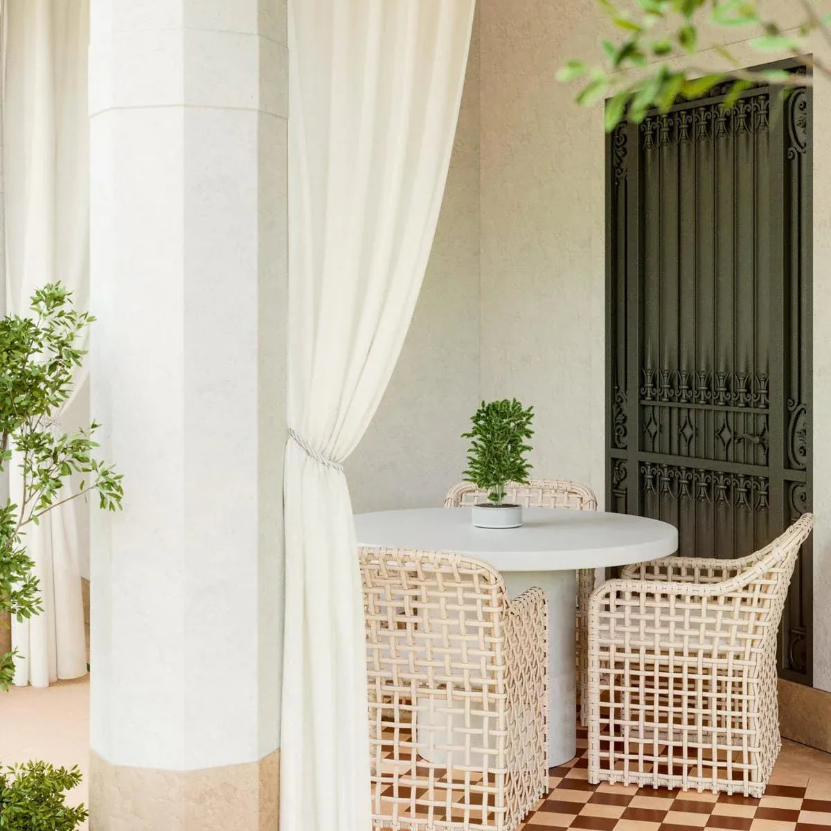 Azzurro Living Kiawah Dining Chair Dining Chairs KIA-W05D-CU