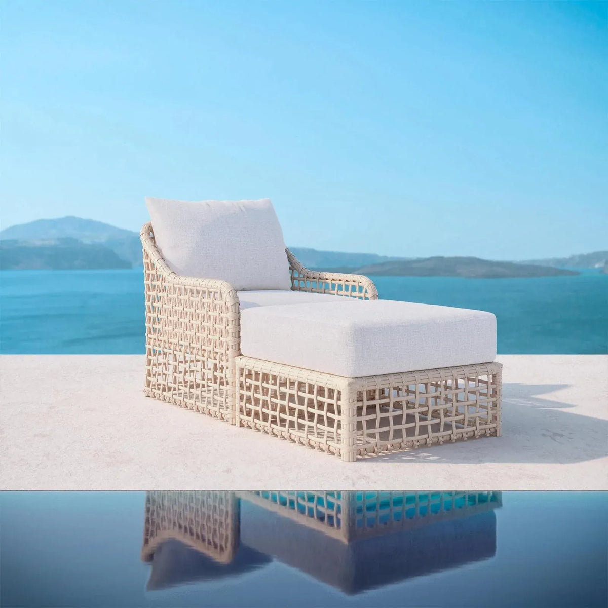 Azzurro Living Kiawah Ottoman Ottomans KIA-W05OT-CU