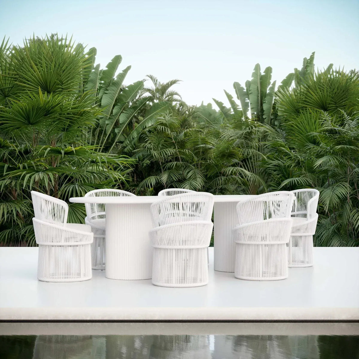 Azzurro Living Palma 96 inch Dining Table Dining Tables