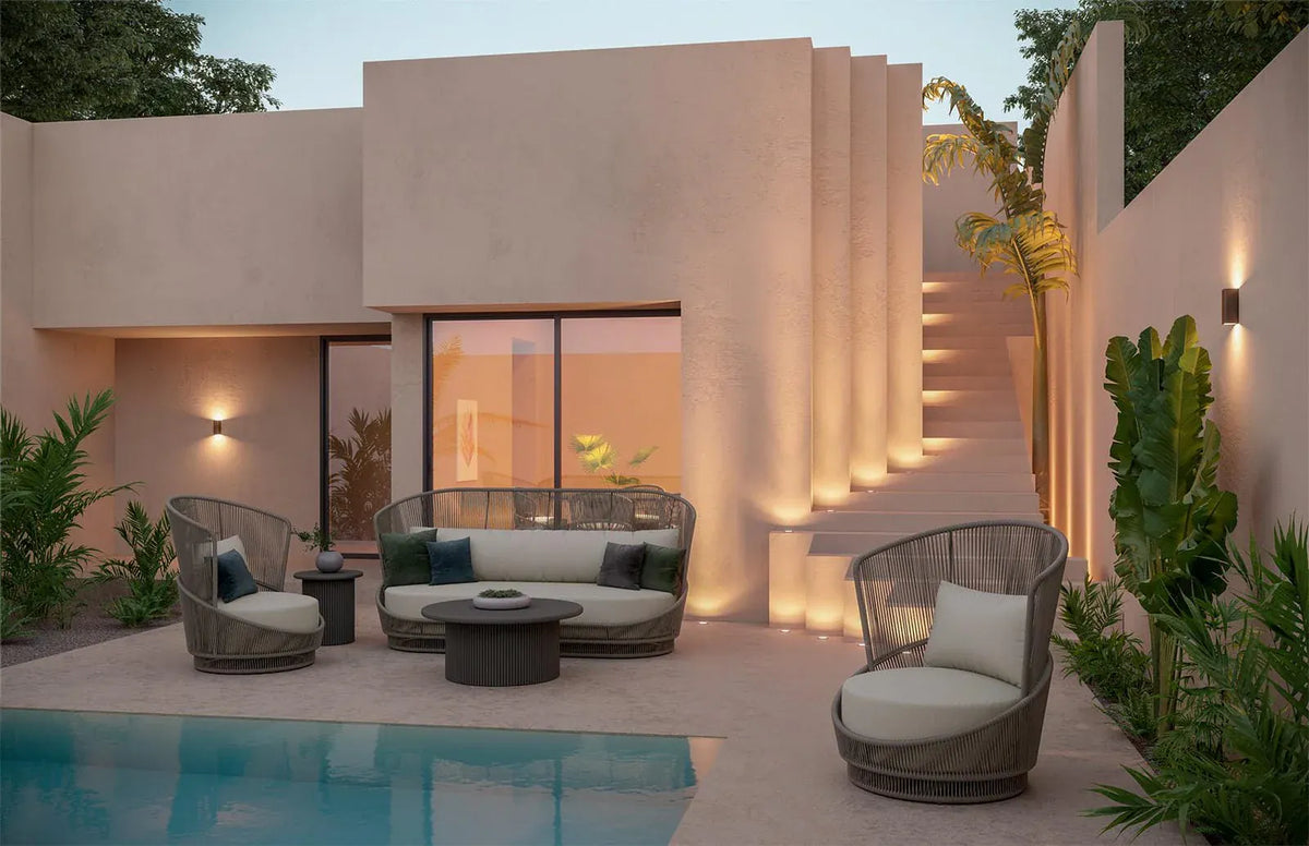 Azzurro Living Palma Swivel Club Chair Club Chair