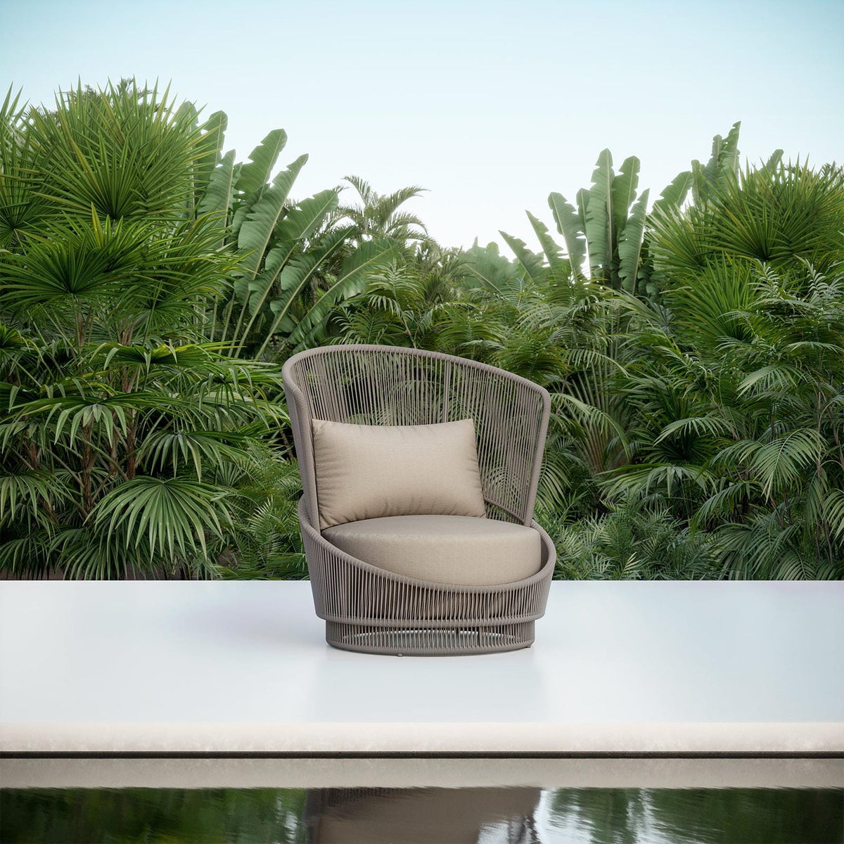 Azzurro Living Palma Swivel Club Chair Club Chair