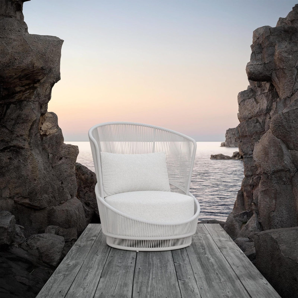 Azzurro Living Palma Swivel Club Chair Club Chair