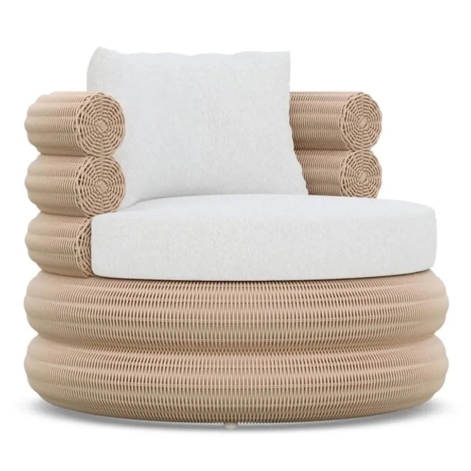 Azzurro Living Texoma Swivel Club Chair Club Chair TEX-W05S1S-CU